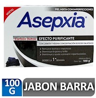 Asepxia Jabón Carbon Detox  - Barra 100 G