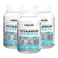 PACK 3 CITRATO DE POTASIO 120 CÁPSULAS EDENIS HEALTH