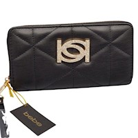 CARTERA BEBE NEGRA ACOLCHADA ZAZA