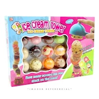 JUEGO TORRE DE EQUILIBRIO DE HELADOS -