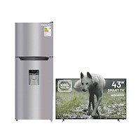 Wolff - Refrigeradora No Frost de 345L + Smart Tv 43" FULL HD
