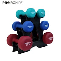 Set de mancuernas de neopreno Proiron de 3kg-4kg-8kg