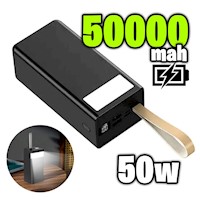 Power Bank 50000 mah Carga Rápida Cargador USB Led 50W 50000mah