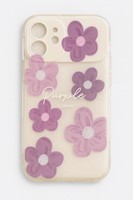Funda Purple Flower con Espejo Iphone 12