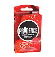 Preservativo Prudence Frutilla - Caja 3 UN