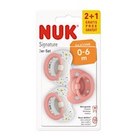 Nuk Chupón Signature 0 a 6 Pack 3X2 Niña