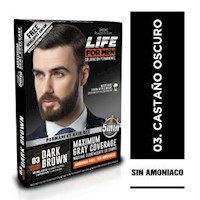 Tinte Life For Men 3 Castaño + Sachet Activador - Caja 1Un