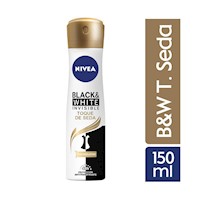 Nivea Deo Fem Black White Invisible Toque De Seda 150ml