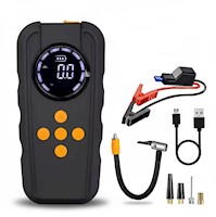 Arrancador de Batería Para Autos 4 en 1 Multifunción Compresor Power Bank Linter