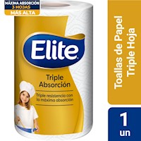 Papel Toalla Elite Triple Absorción 1 un