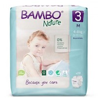 Pañal Bambo Nature Pañal M - Bolsa 28 UN