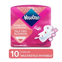 Toallas Higiénicas Nosotras Invisible Multiestilo - Bolsa 10 UN