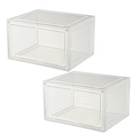 Kit de 2 cajas para zapato transparente