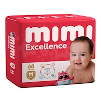 Pañal Mimi Excellence Talla M - Bolsa 68 UN
