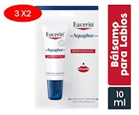 3X2 EUCERIN AQUAPHOR REP.LAB/S10ML