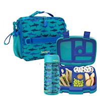 Set Bentgo Lonchera, Porta Lonchera y Tomatodo - Tiburon