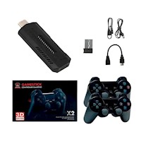 Consola retro Game Stick 128 GB, 40 mil juegos, negro