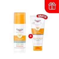 Eucerin Sun Face Oil. Control Medio - Frasco 50 ML