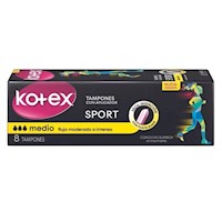 Kotex Tampón Sport  Medio Con Aplicador - Caja 8 UN