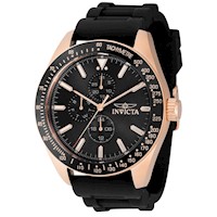 Reloj deportivo Invicta aviator para hombre 45mm 38407/ Color:negro
