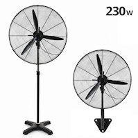 Ventilador Pedestal Industrial 32" FS-750 Alta Potencia 230W 2 en 1 de 187x81cm
