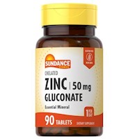 Chelated Zinc Gluconate 50 Mg Tabletas - Frasco 90 UN