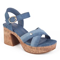 SANDALIA MUJER STHEF CASUAL JEANS 8046