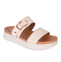 SANDALIA MUJER STHEF CASUAL BEIGE 7998