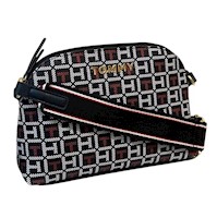 Cartera Crossbody Tommy Hilfiger Monogram Azul y Rojo