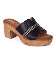 SANDALIA MUJER STHEF CASUAL NEGRO 8012