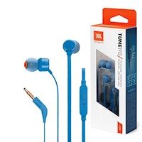 AUDÍFONOS JBL CON MICRÓFONO TUNE 110 AZUL