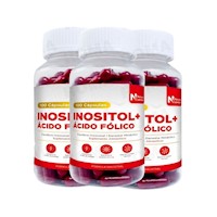 PACK 3 INOSITOL + ÁCIDO FÓLICO NATURA ZENLAB