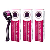 PACK 3 DERMA ROLLER SYSTEM 540 AGUJAS DE TITANIO