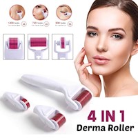 4 en 1 Derma Roller  para Regeneración de Piel Alopecia