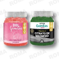 PACK GOMITAS BBL AGUAJE Y GOMITAS CITRATO DE MAGNESIO SOTTCOR LABS