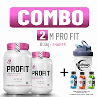 COMBO MSLAVA FIT - 2 PROFIT 2.400 LIBRAS CHOCOLATE + SHAKER