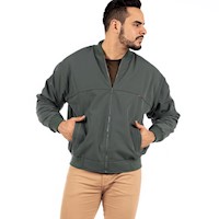 Casaca Legant Hombre Cuello Tejido - Verde Arena