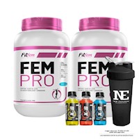 COMBO FITFEM - 2 FEM PRO 1.100 KG. VAINILLA + SHAKER