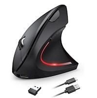 Mouse Ergonómico Vertical Yelandar Inalámbrico Recargable, 3600 DPI, 6 Botones Silenciosos, Compatible con PC y Laptop