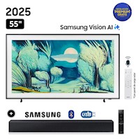 Televisor Samsung The Frame 55 Qled 4k Vision AI Smart TV QN55LS03F + Soundbar HW-B400F