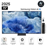 Televisor Samsung QLED 75" Visión AI Smart TV QN75Q8FAAGXPE - Nuevo 2025