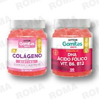 PACK GOMITAS COLAGENO Y GOMITAS DHA SOTTCOR LABS