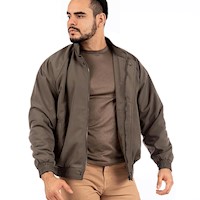 Casaca Legant Hombre Cuello Chino - Marrón