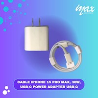 CABLE IPHONE 15 PRO MAX, 30W, USB-C POWER ADAPTER USB-C