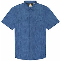 Camisa Manga Corta Hombre Hurley - Azul