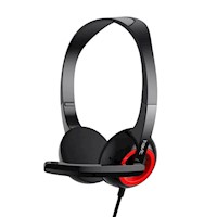 AUDIFONOS PARA PC CON MICROFONO HAVIT H202D ROJO