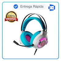 AUDÍFONO CON MICRÓFONO LICENCIADO XTECH GAMING GHOST SPIDER USB LED