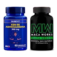 Ashwagandha + Maca Negra Maca Works