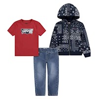 Conjunto 3 piezas Levi's Niños - Jean Polo y Casaca