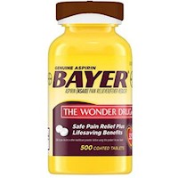 Aspirina Bayer 325 mg 500 tabletas